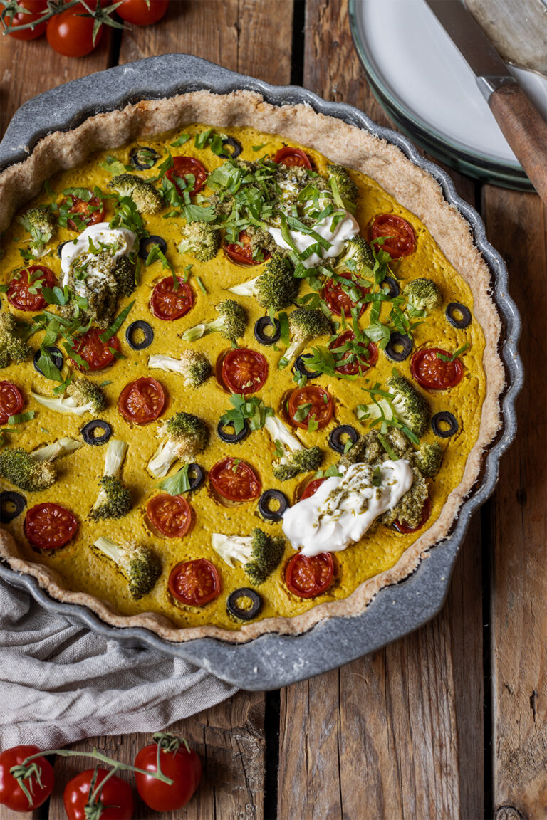 Vegan Quiche mit Brokkoli und Tomaten - Veganer Foodblog aus Hamburg ...