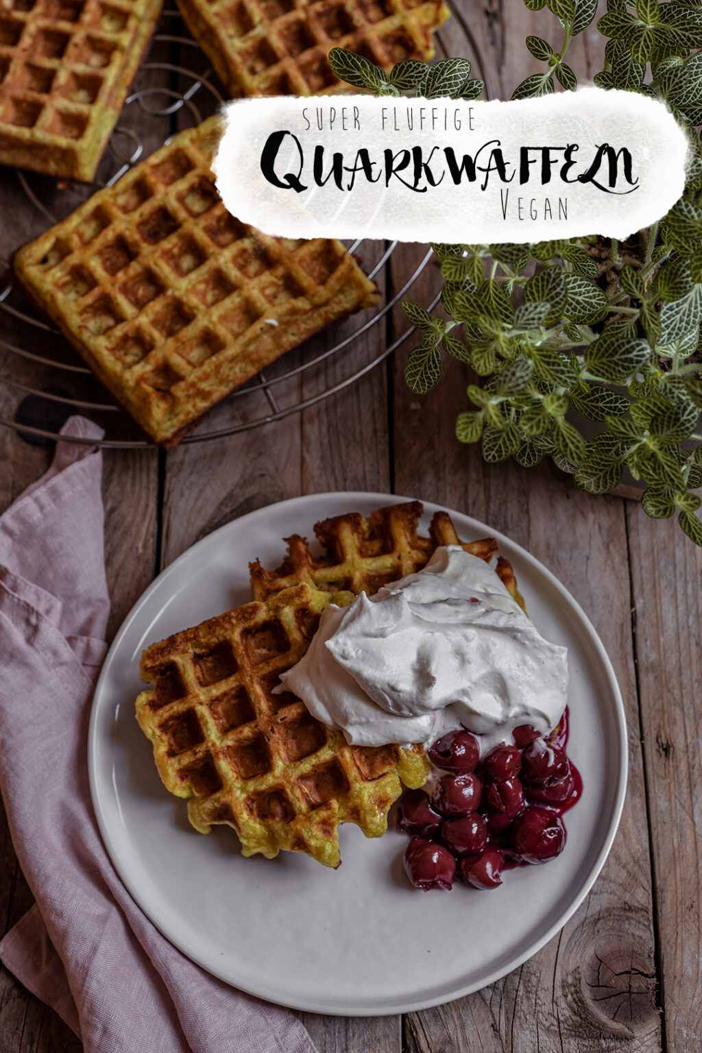 - Vegane Waffeln | Quarkwaffeln mit heißen Kirschen - Vegan Mom - Vegane Waffeln | Quarkwaffeln mit heißen Kirschen - Vegan Mom