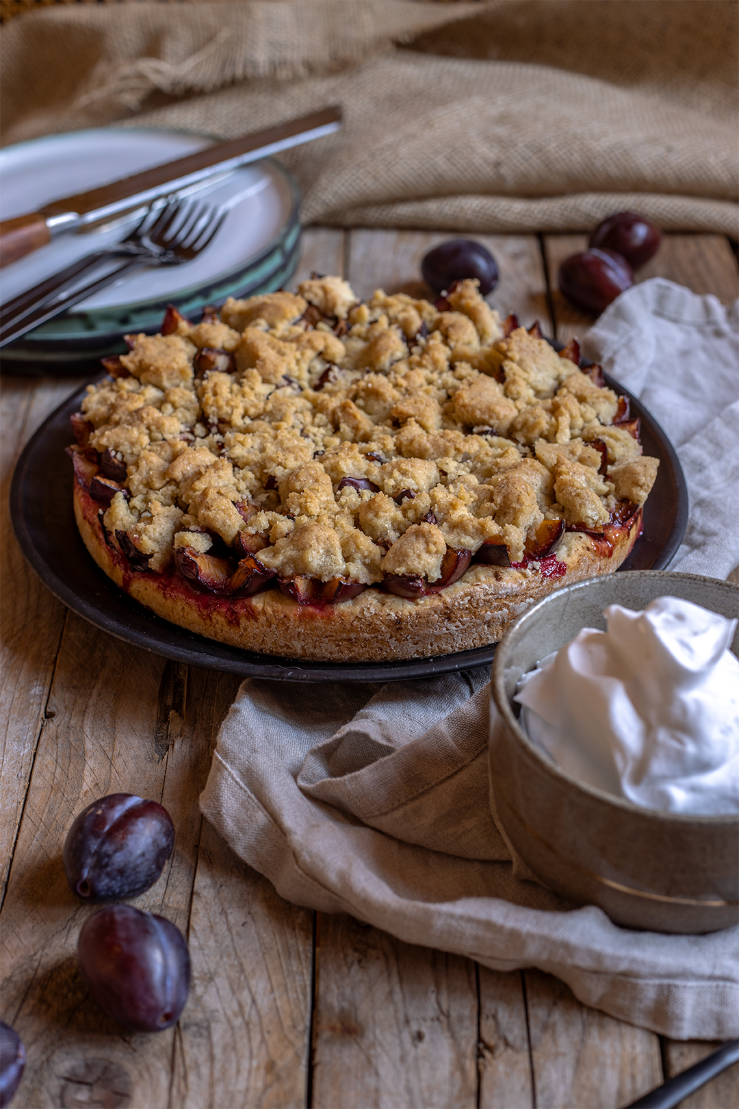 Pflaumenkuchen vegan