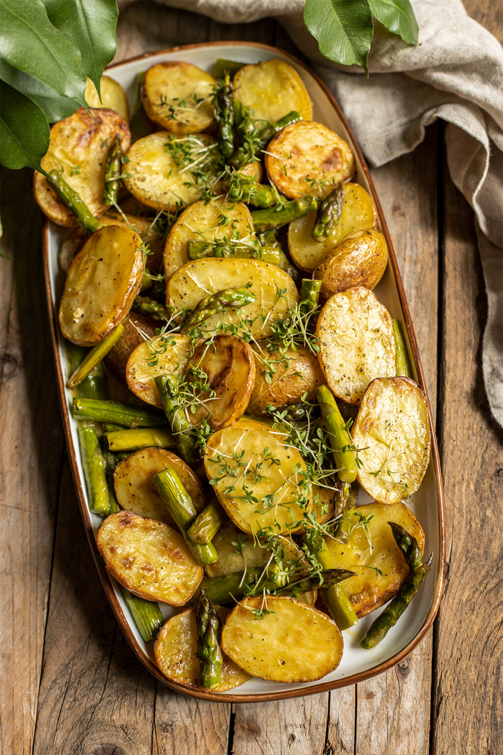 Grner Spargel Mit Kartoffeln