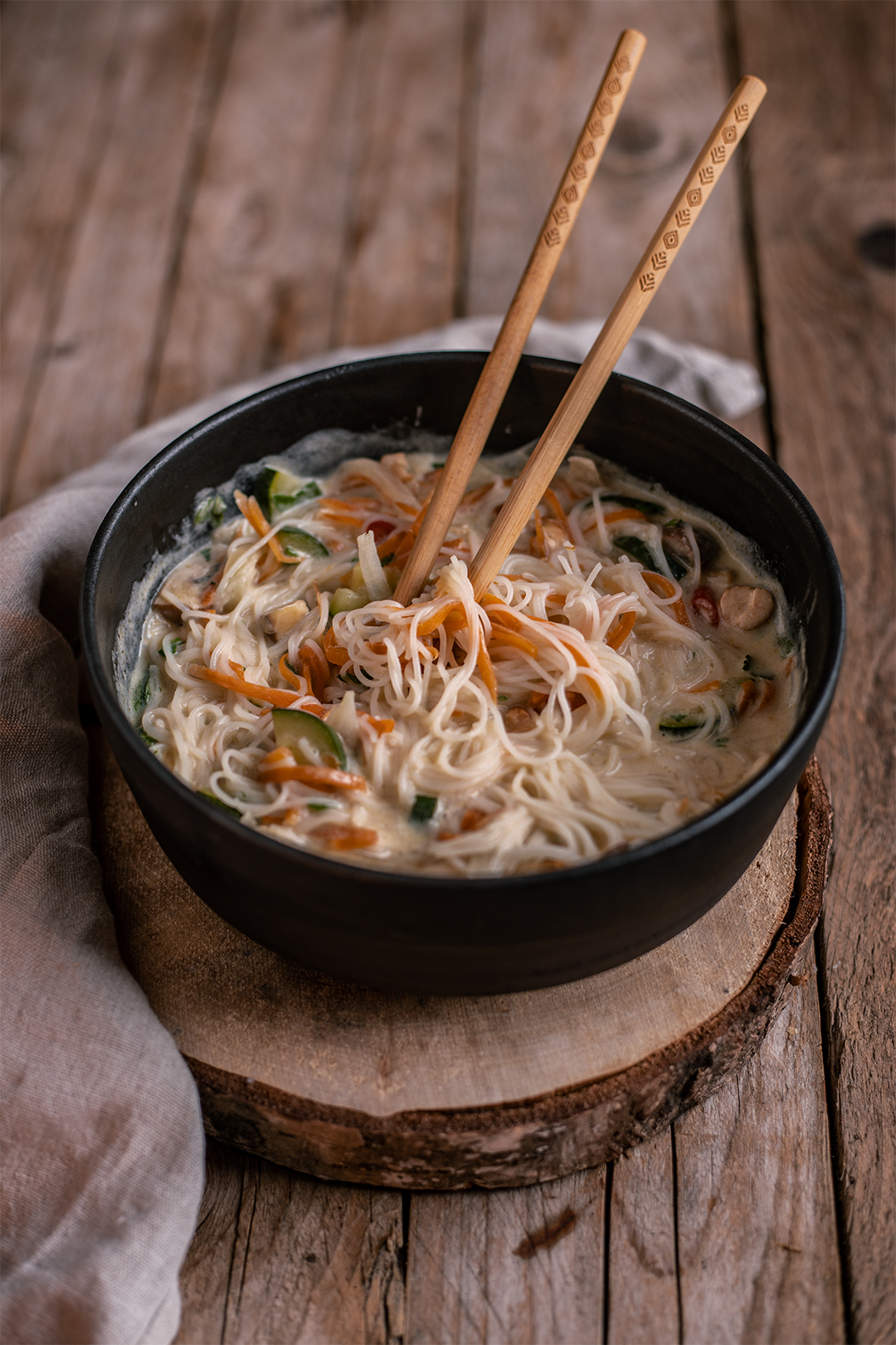 Asia Kokos Nudelsuppe