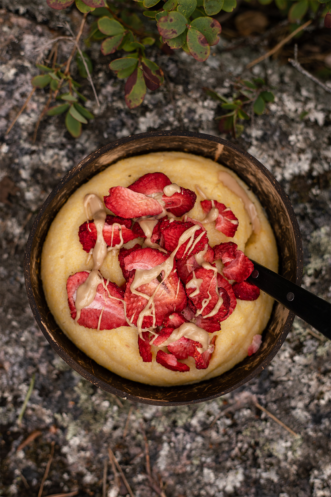Süße Polenta mit Erdbeeren zum Frühstück - Veganer Foodblog aus Hamburg ...