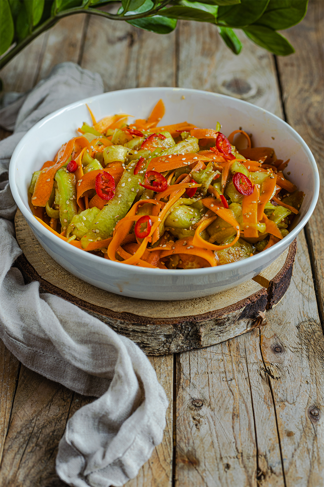 Gurken Möhren Salat Asia