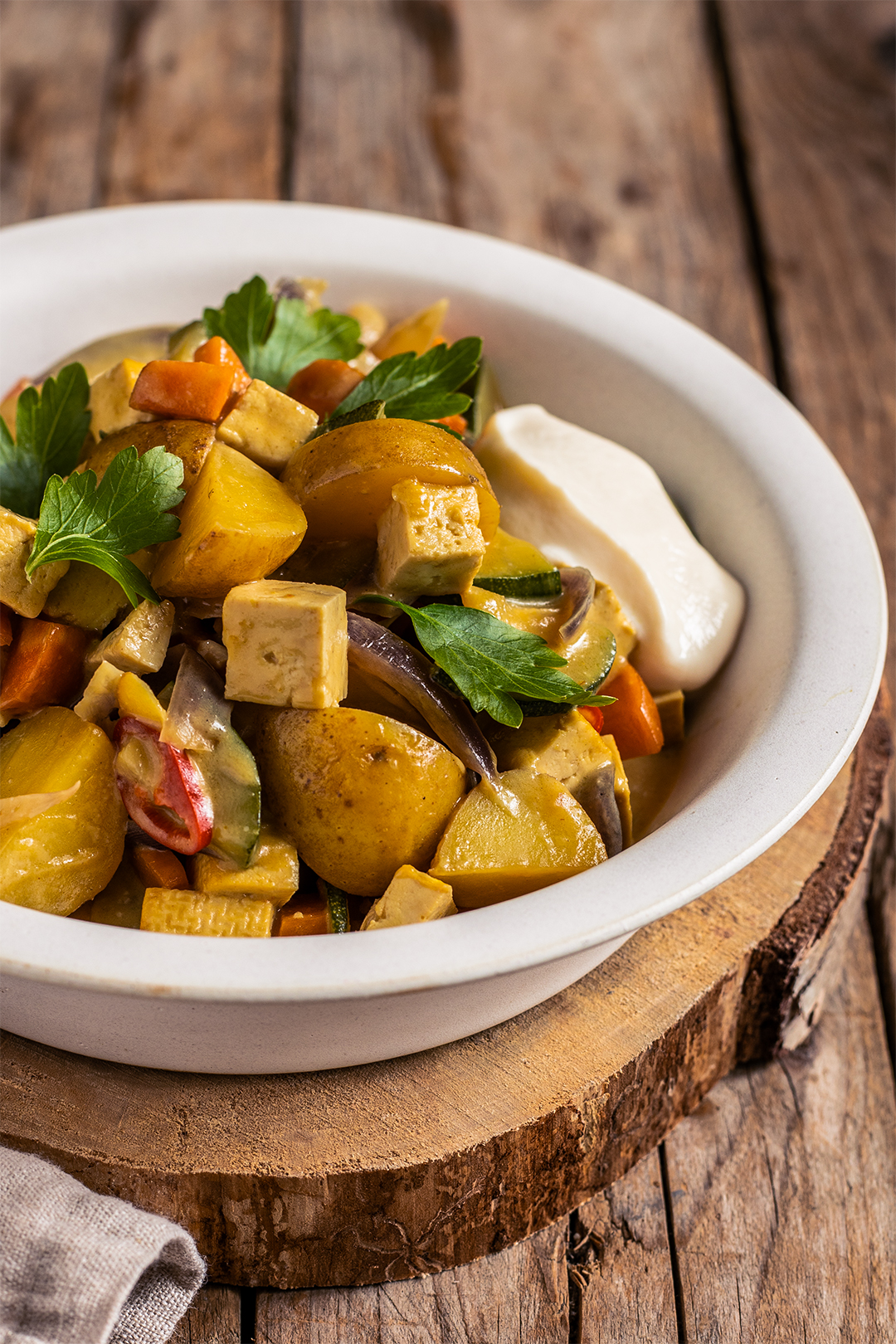 Ein mildes, Veganes Massaman Curry