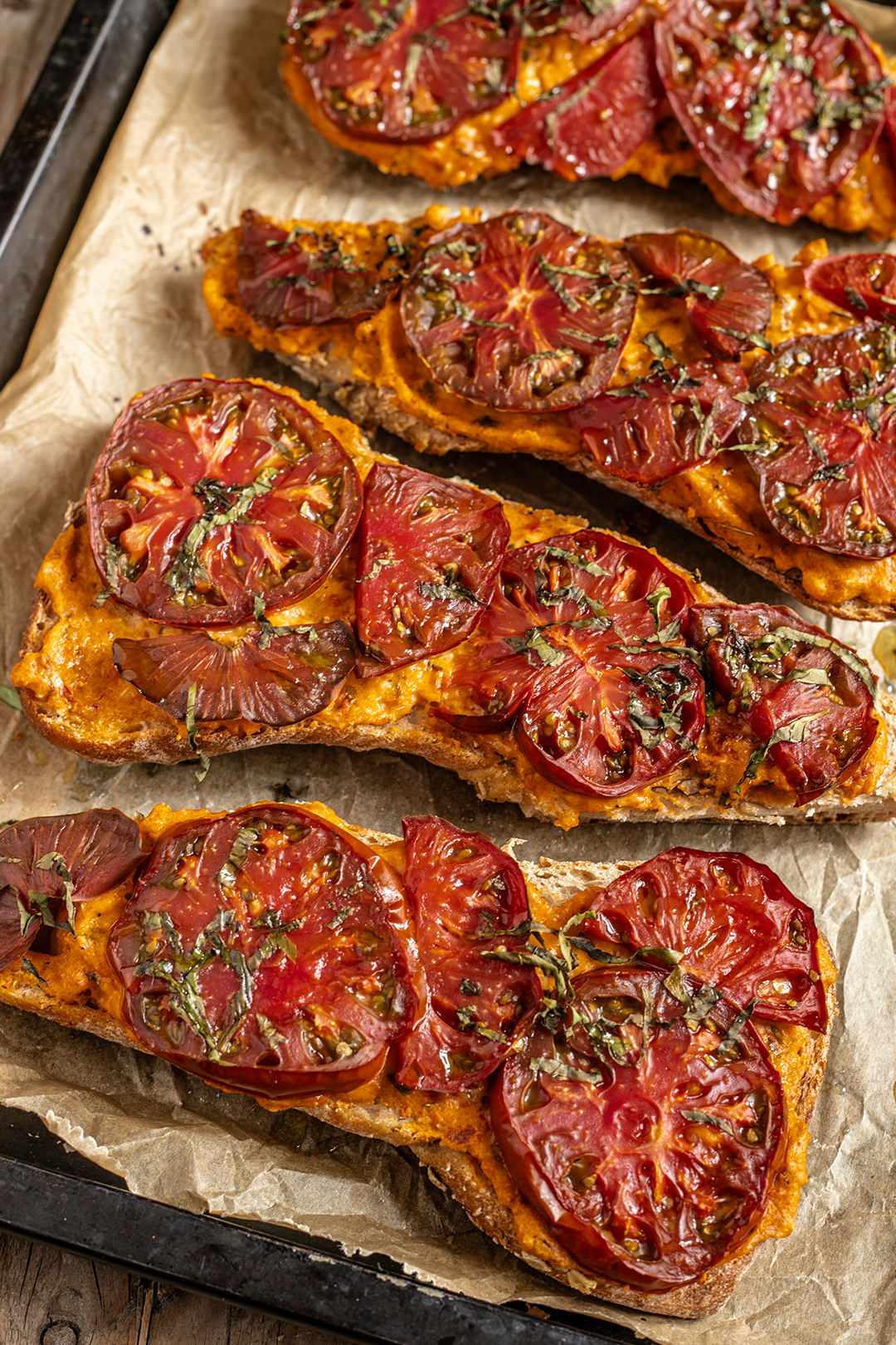 veganes Tomaten Baguette