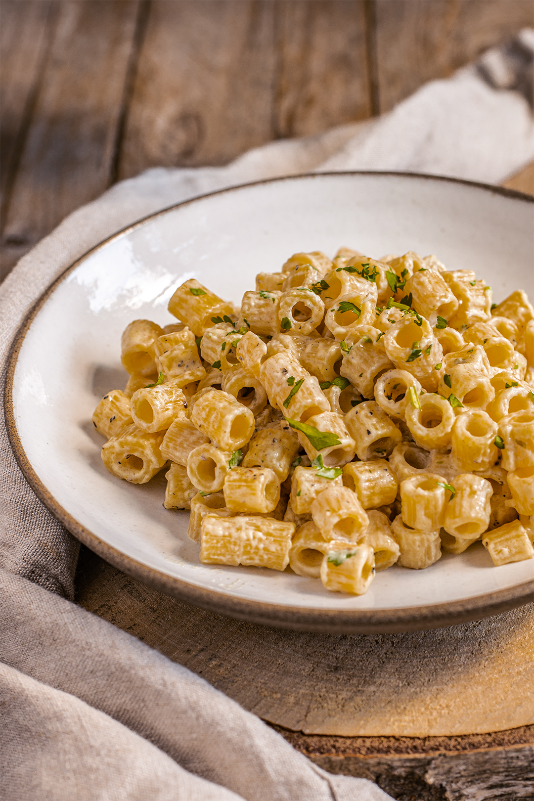 Knoblauch Sahne Pasta vegan