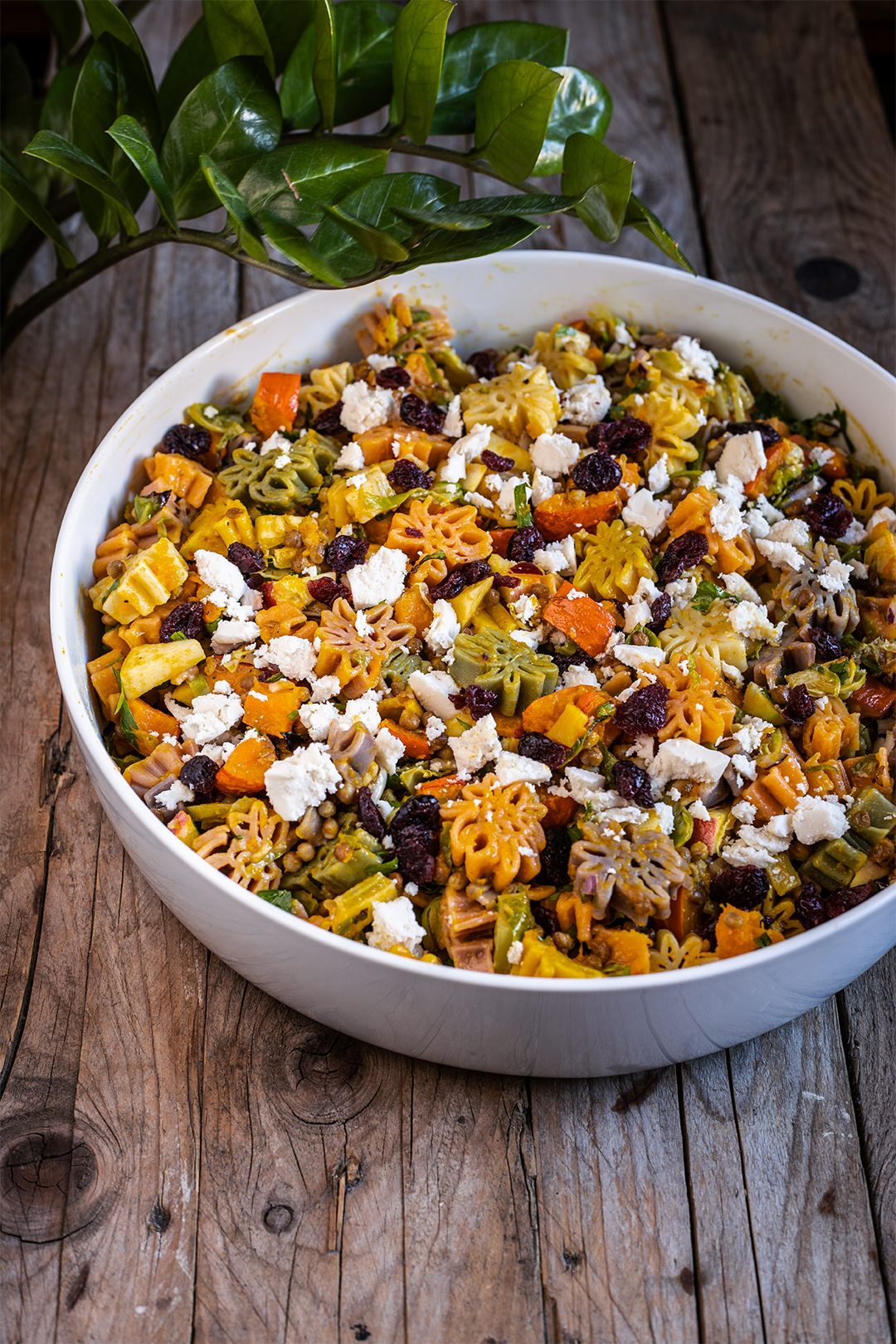 Herbstlicher Nudelsalat