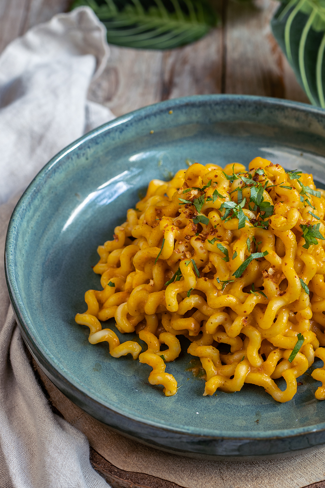 Kürbis-Pasta aus dem Ofen