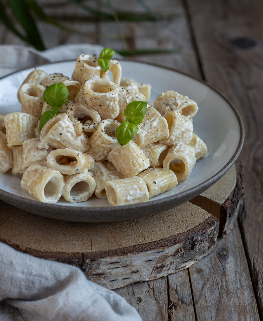 Pasta in Sahnesauce Rezept