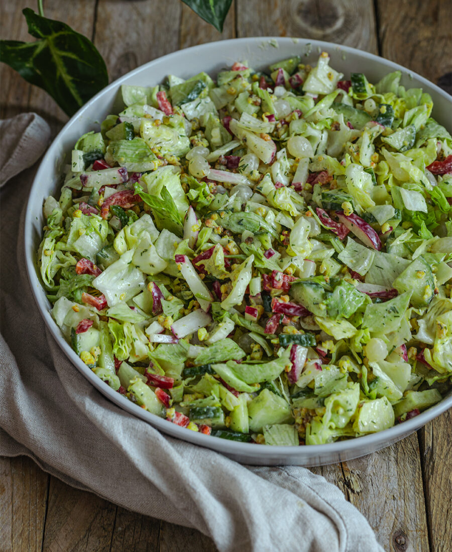 Proteinreicher Salat vegan