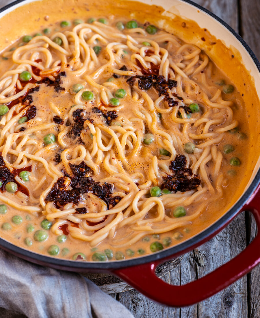 Seidentofu Nudeln Sauce